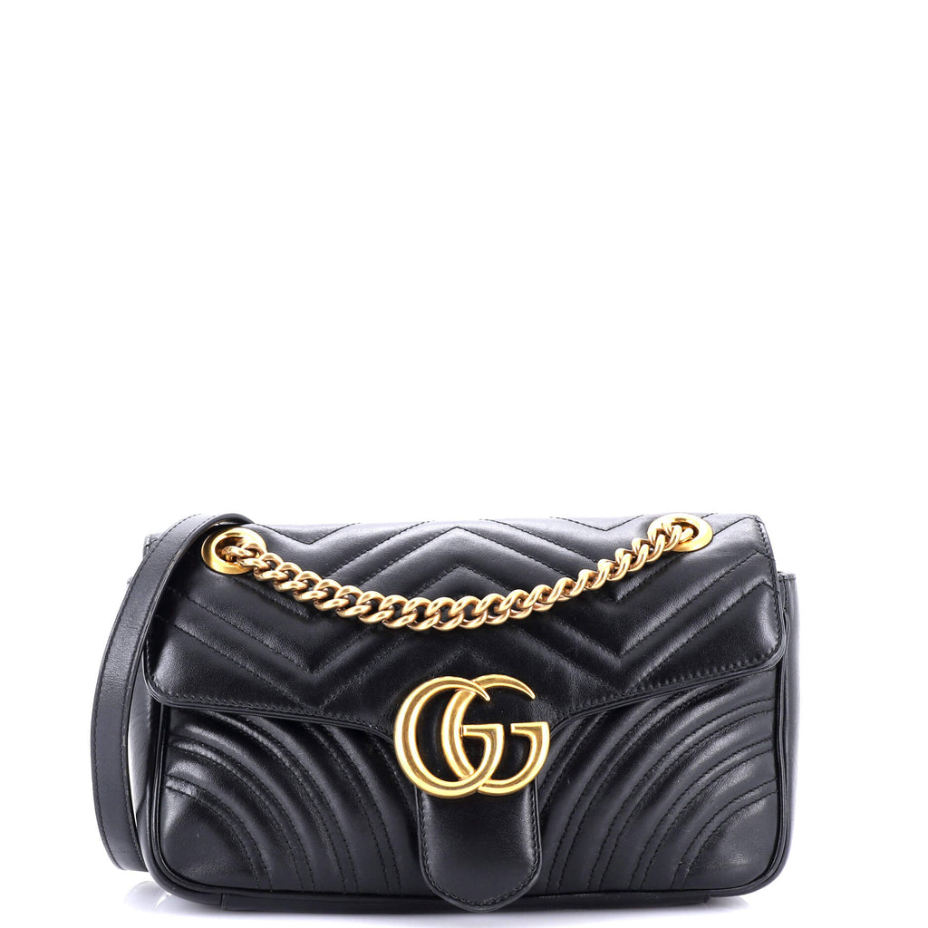 Gucci GG Marmont Flap Bag Matelasse Leather Small