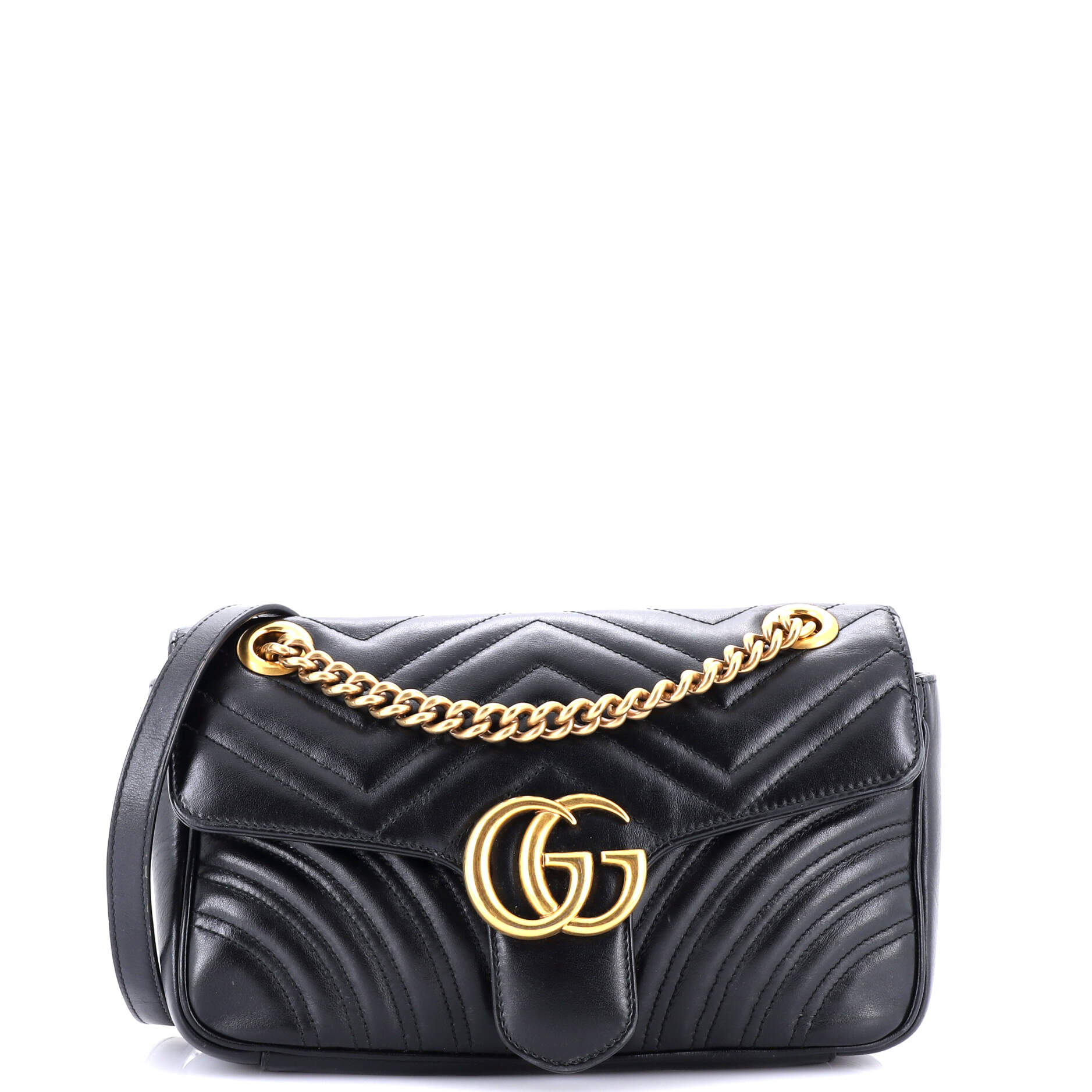 Gucci GG Marmont Flap Bag Matelasse Leather Small