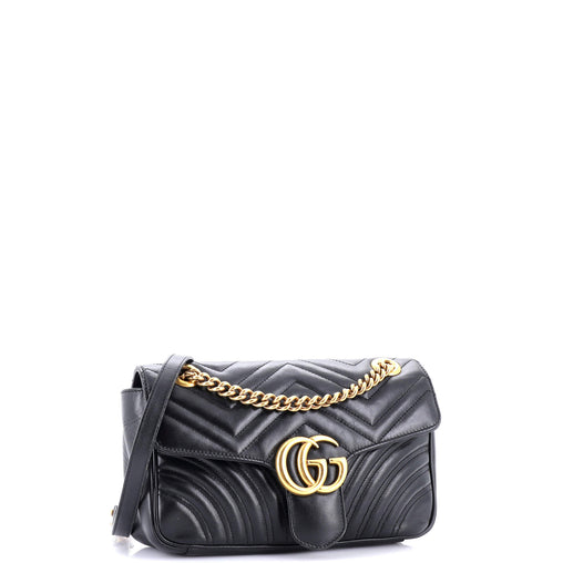 Gucci GG Marmont Flap Bag Matelasse Leather Small