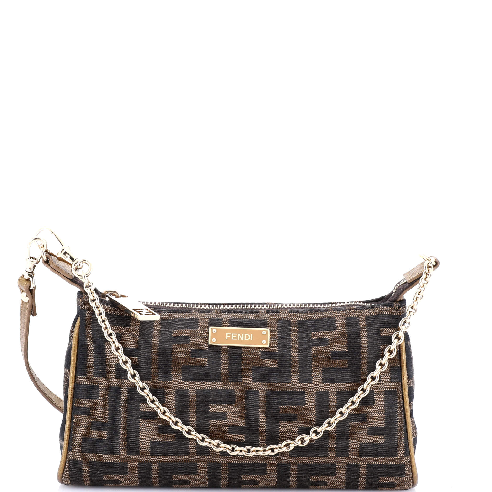 Fendi Crossbody Pouch Zucca Canvas Mini