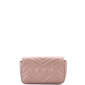 Gucci GG Marmont Flap Bag Matelasse Leather Super Mini