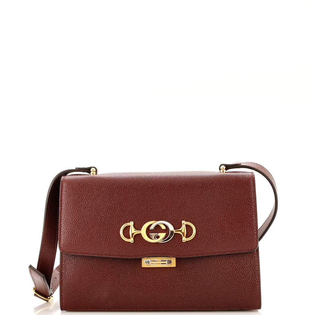 Gucci Zumi Flap Shoulder Bag Leather Small