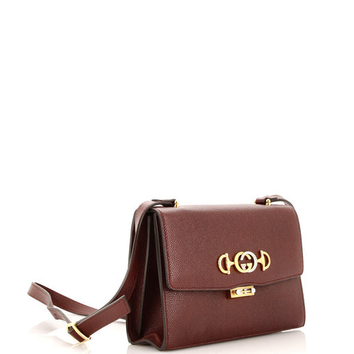 Gucci Zumi Flap Shoulder Bag Leather Small