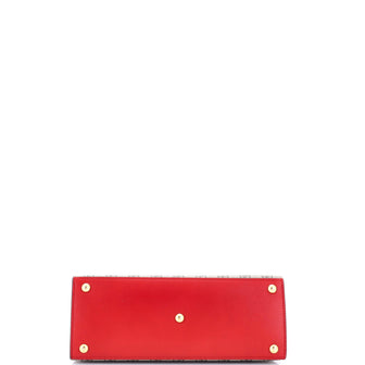 Gucci Padlock Top Handle Bag GG Coated Canvas and Leather Small