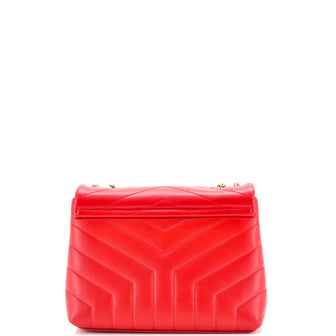 Saint Laurent Loulou Shoulder Bag Matelasse Chevron Leather Small