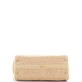 Fendi Sunshine Shopper Tote Woven Raffia Medium