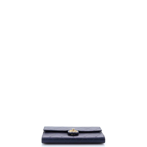 Chanel Chic Pearls Clutch with Chain Quilted Goatskin