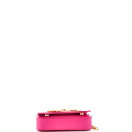 Dolce & Gabbana DG Girls Flap Bag Embellished Leather Small