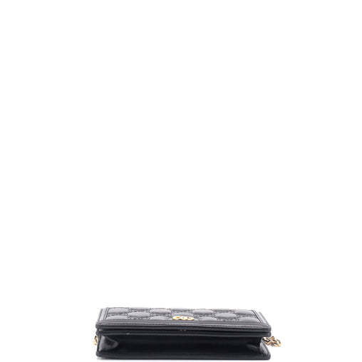 Gucci Petite GG Marmont Chain Wallet GG Matelasse Leather Mini