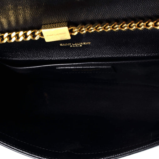 Saint Laurent Classic Monogram Crossbody Bag Grainy Leather Small