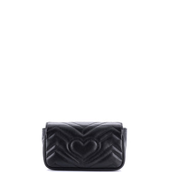 Gucci GG Marmont Flap Bag Matelasse Leather Super Mini