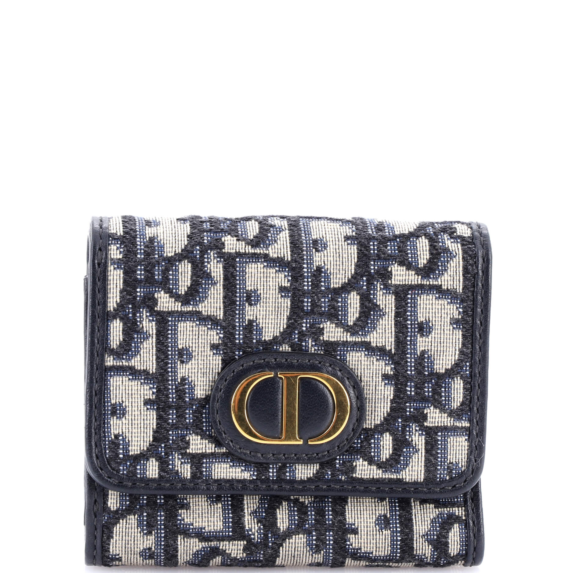 Christian Dior 30 Montaigne Lotus Wallet Oblique Canvas Compact
