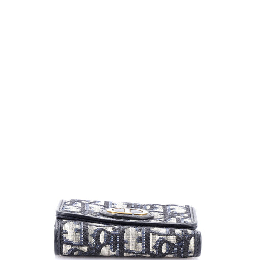 Christian Dior 30 Montaigne Lotus Wallet Oblique Canvas Compact