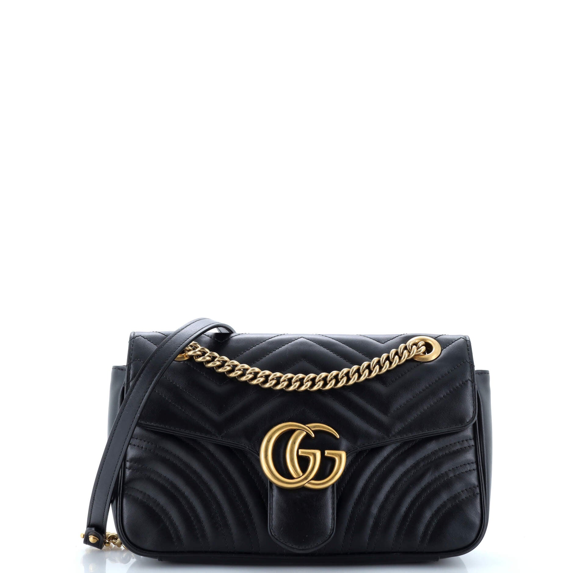 Gucci GG Marmont Flap Bag Matelasse Leather Small