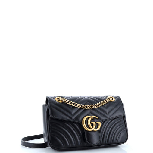 Gucci GG Marmont Flap Bag Matelasse Leather Small