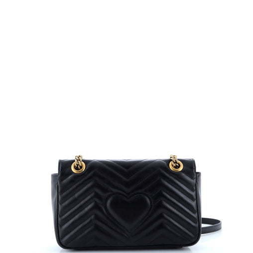 Gucci GG Marmont Flap Bag Matelasse Leather Small