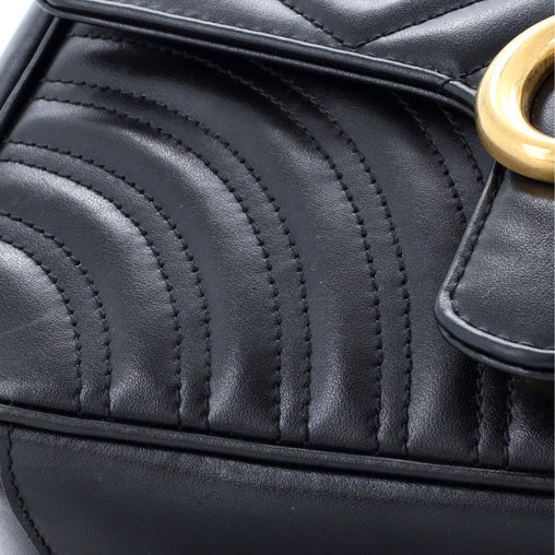 Gucci GG Marmont Flap Bag Matelasse Leather Small