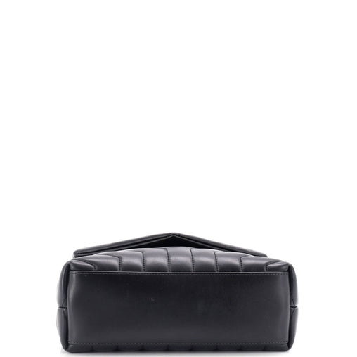Saint Laurent Loulou Shoulder Bag Matelasse Chevron Leather Small