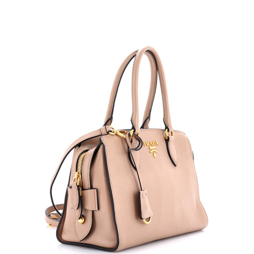 Prada Top Handle Satchel Glace Calf Small