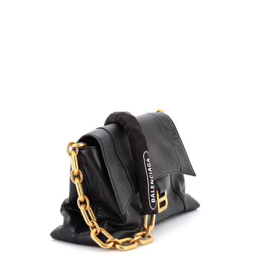 Balenciaga Downtown S Chain-Handle Shoulder Bag Leather Small