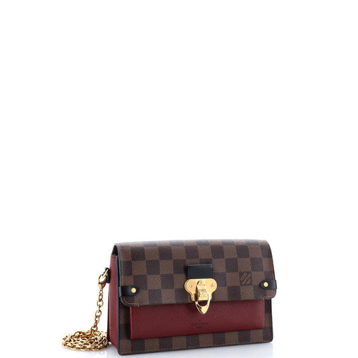 Louis Vuitton Vavin Chain Wallet NM Damier with Leather