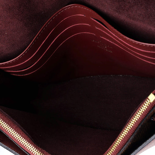 Louis Vuitton Vavin Chain Wallet NM Damier with Leather