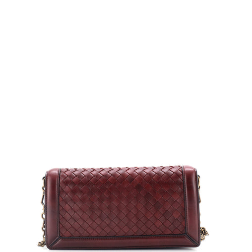 Bottega Veneta Olimpia Knot Chain Clutch Intrecciato Nappa
