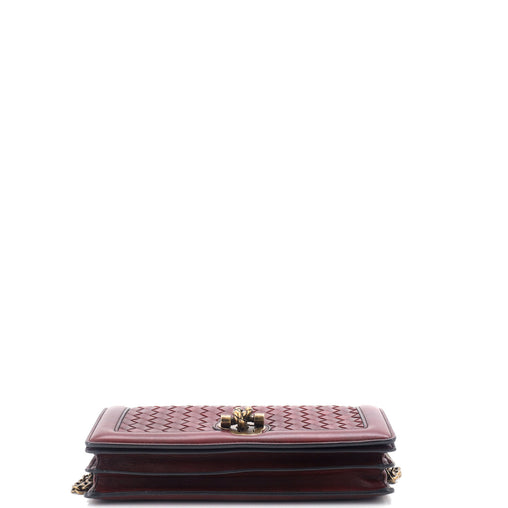 Bottega Veneta Olimpia Knot Chain Clutch Intrecciato Nappa