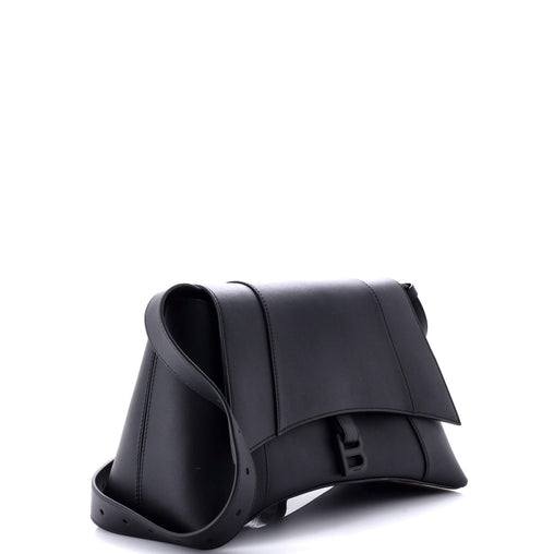 Balenciaga Downtown Soft Hourglass Shoulder Bag Leather Small