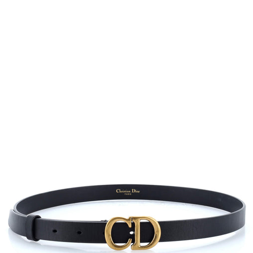 Christian Dior Saddle Belt Leather Thin 80