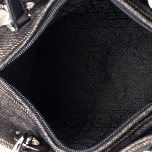 Christian Dior Lady Dior Bag Cannage Quilt Denim Medium