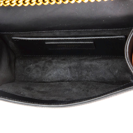 Saint Laurent Classic Monogram Tassel Crossbody Bag Leather Small