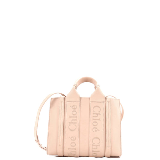 Chloe Woody Convertible Tote Leather Small