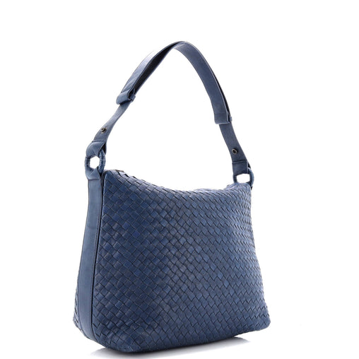 Bottega Veneta Zip Shoulder Bag Intrecciato Nappa Large