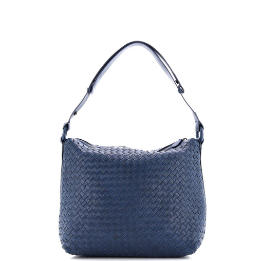 Bottega Veneta Zip Shoulder Bag Intrecciato Nappa Large