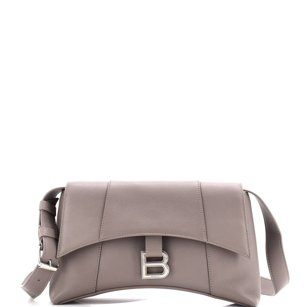 Balenciaga Hourglass Sling Shoulder Bag Leather Small
