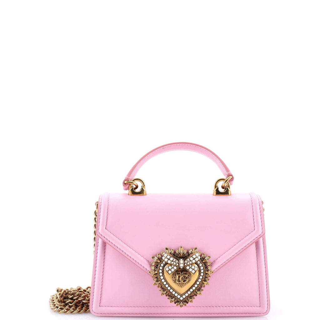 Dolce & Gabbana Devotion Top Handle Bag Leather Small