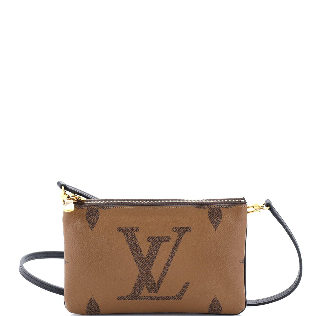 Louis Vuitton Double Zip Pochette Reverse Monogram Giant
