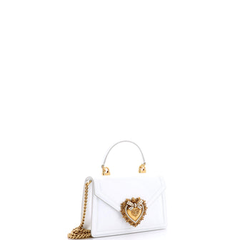 Dolce & Gabbana Devotion Top Handle Bag Leather Small