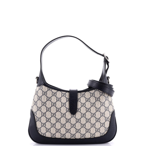 Gucci Web Strap Jackie 1961 Hobo GG Coated Canvas Small