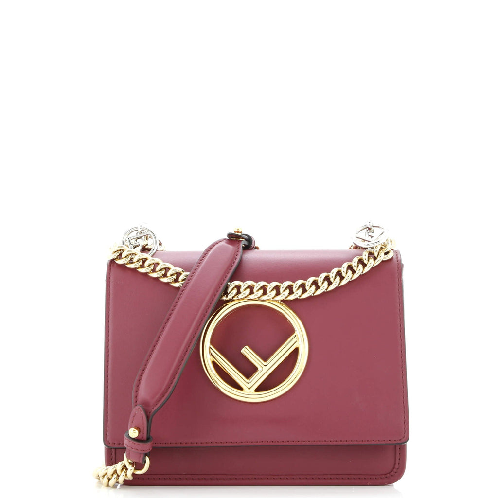 Fendi Kan I F Shoulder Bag Leather Small