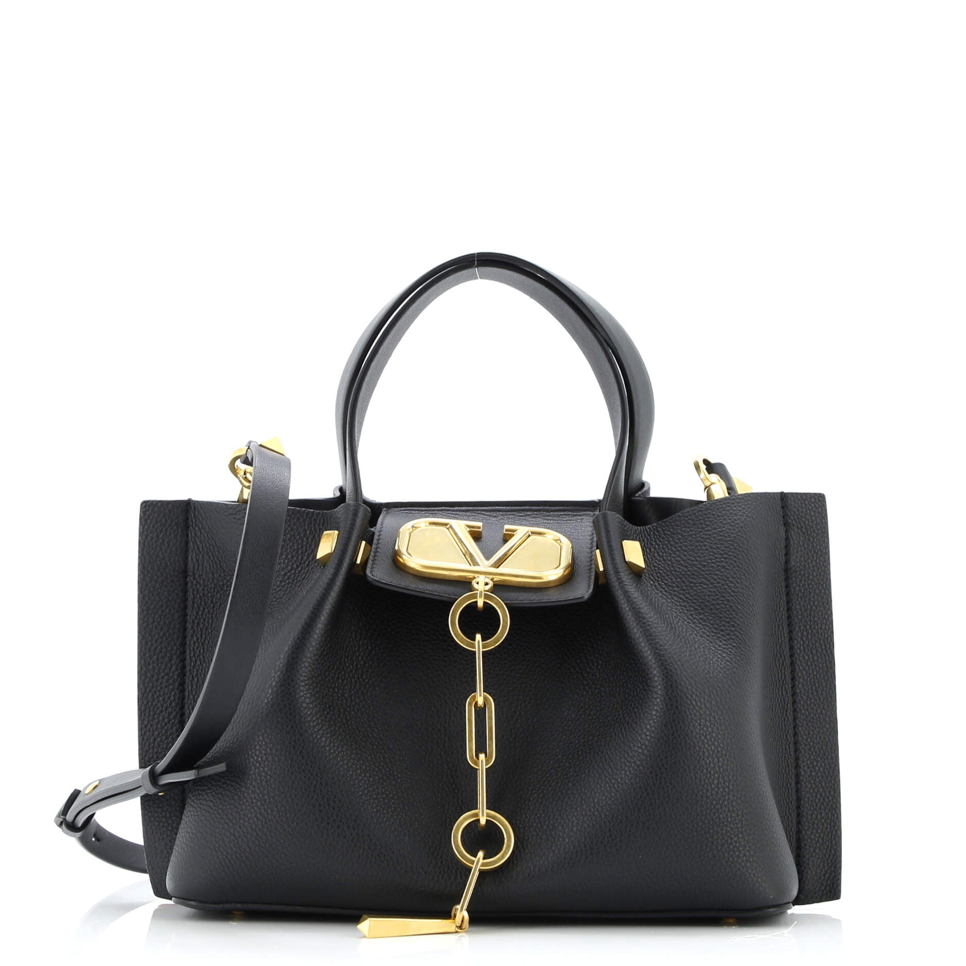 Valentino Garavani VLogo Escape Tote Leather Small