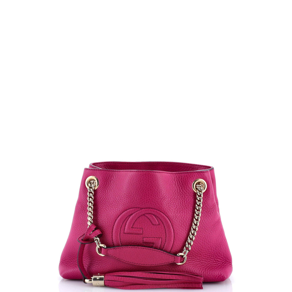 Gucci Soho Chain Strap Shoulder Bag Leather Mini