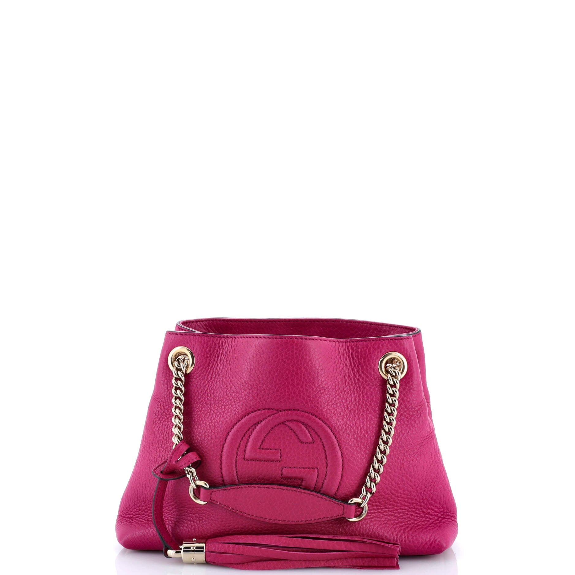 Gucci Soho Chain Strap Shoulder Bag Leather Mini