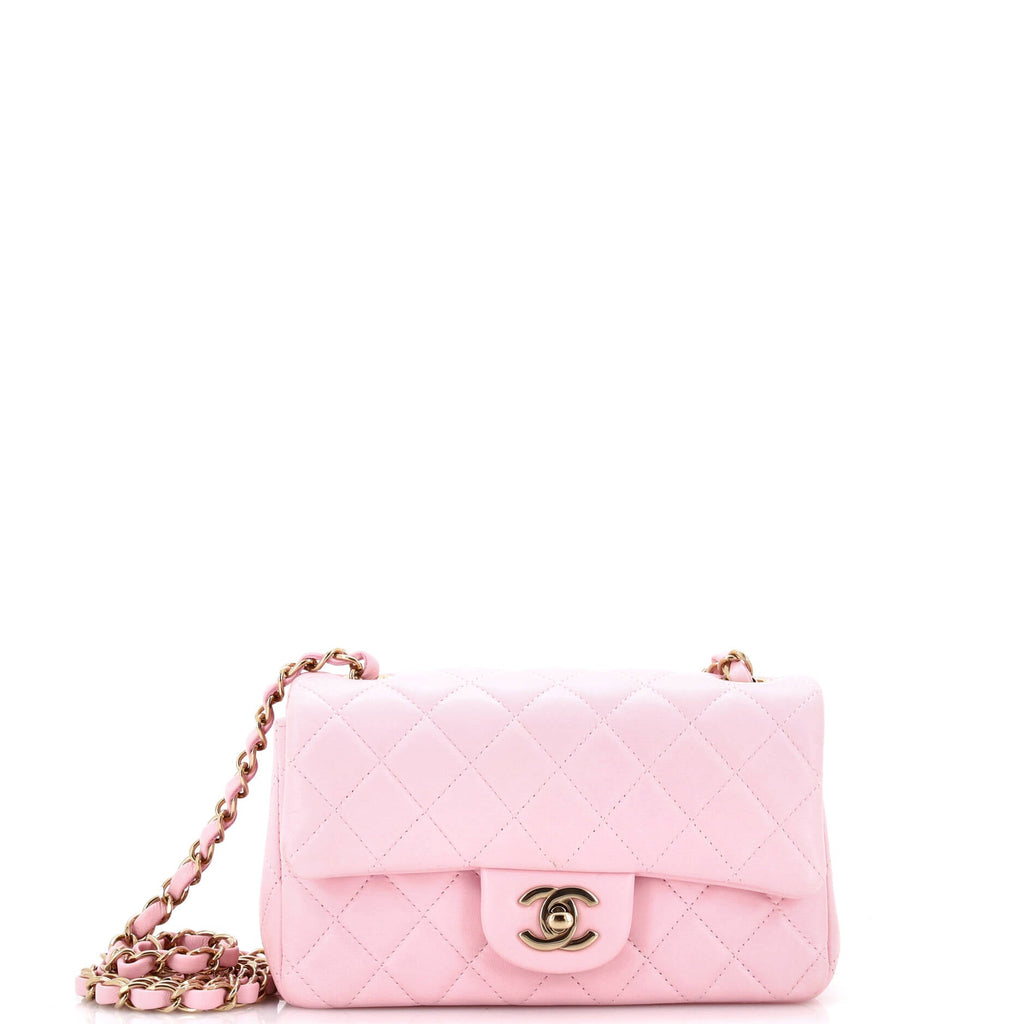 Chanel Classic Single Flap Bag Quilted Lambskin Mini