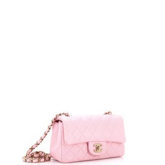 Chanel Classic Single Flap Bag Quilted Lambskin Mini