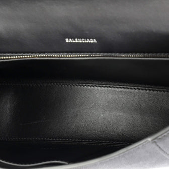 Balenciaga Downtown Soft Hourglass Shoulder Bag Leather Small