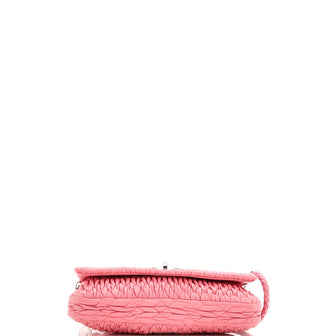Miu Miu Crystal Clutch Matelasse Leather Medium