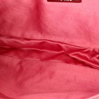 Miu Miu Crystal Clutch Matelasse Leather Medium