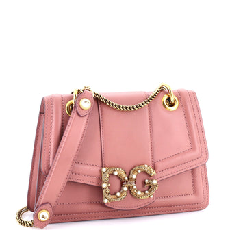 Dolce & Gabbana Amore Flap Shoulder Bag Leather Small